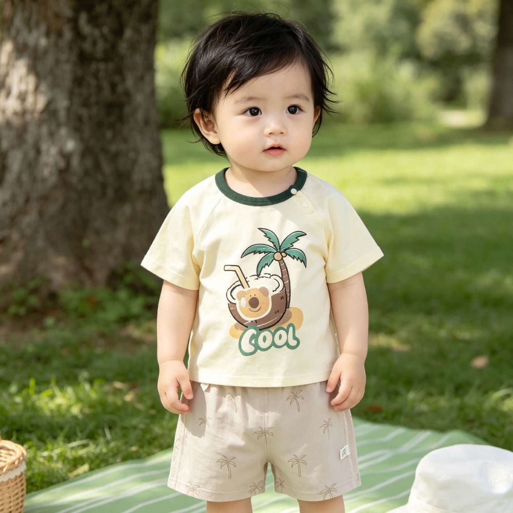 Baby Clothing Made In Usa - 0-3 Year Old Baby Summer Short