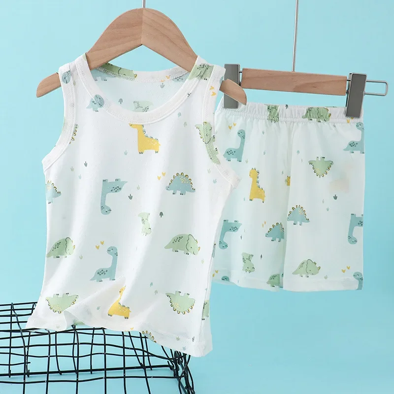 Baby Clothing Dividers - Kids Bamboo Cotton Vest Suit Summer