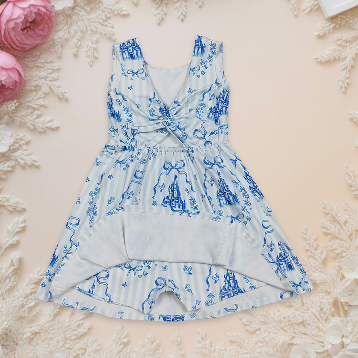 Baby Yoga Clothing - Baby Girl Castles Yoga Active Wear