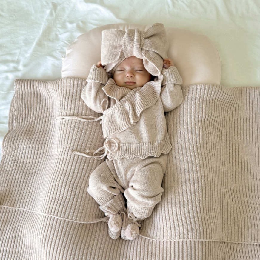 Knit Cardigan Infant - 2025 Autumn New Baby Sweater Set
