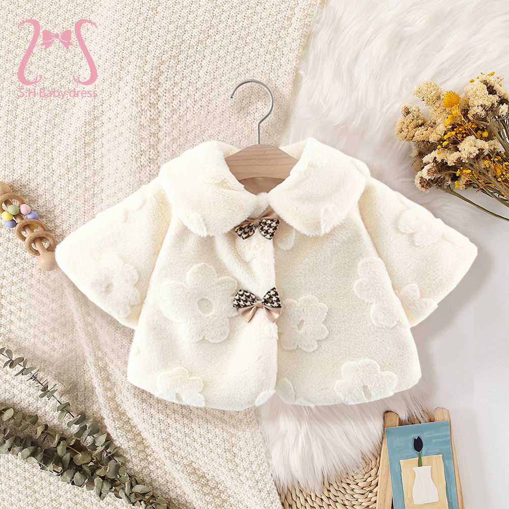 Baby Clothing H&M - Children Winter Cute Coat Sweet Flowers