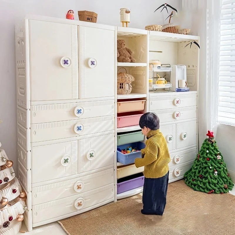 Baby Clothing Wardrobe - Furniture Baby Clothing Toy Rack Storage