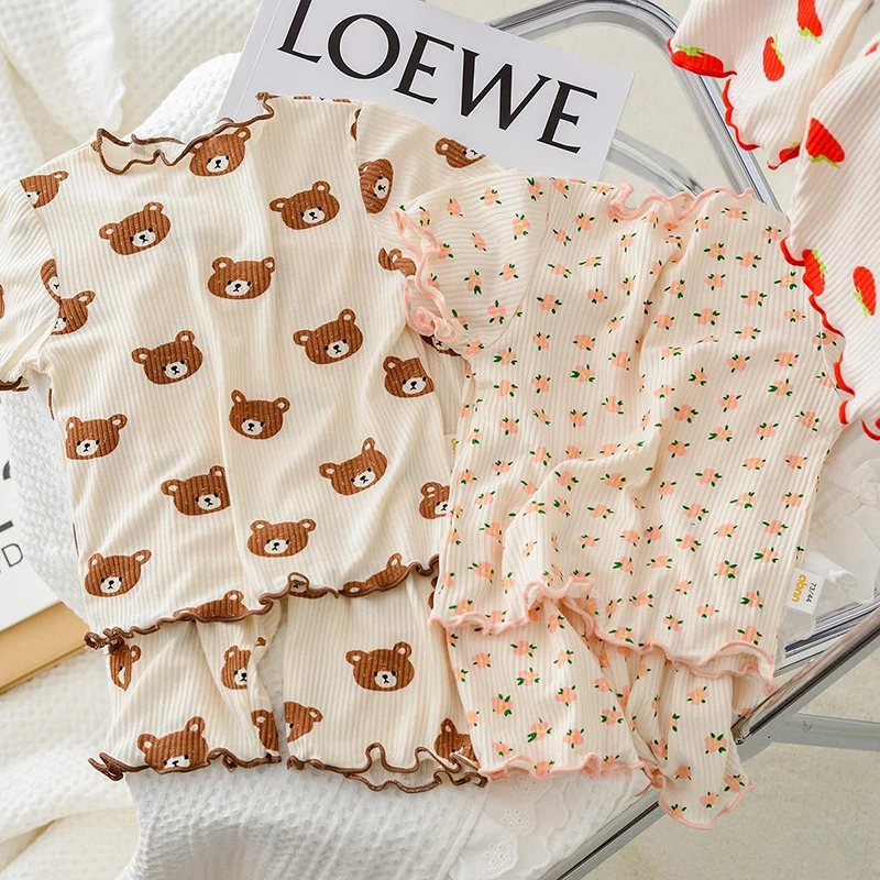Baby Clothing Dividers - 2026 Summer cotton cartoon casual Pajama
