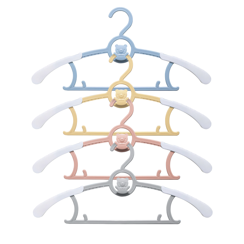 Baby Clothing Wardrobe - 10Pcs Extendable Kids Clothes Hanger Space