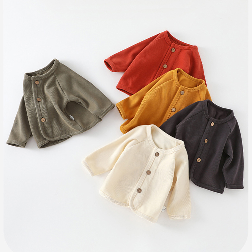 Knit Cardigan Infant - Kids Cardigan Solid Color Spring Autumn
