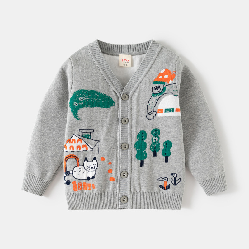 Knit Cardigan Infant - 2-8T Toddler Kid Baby Boy Girl