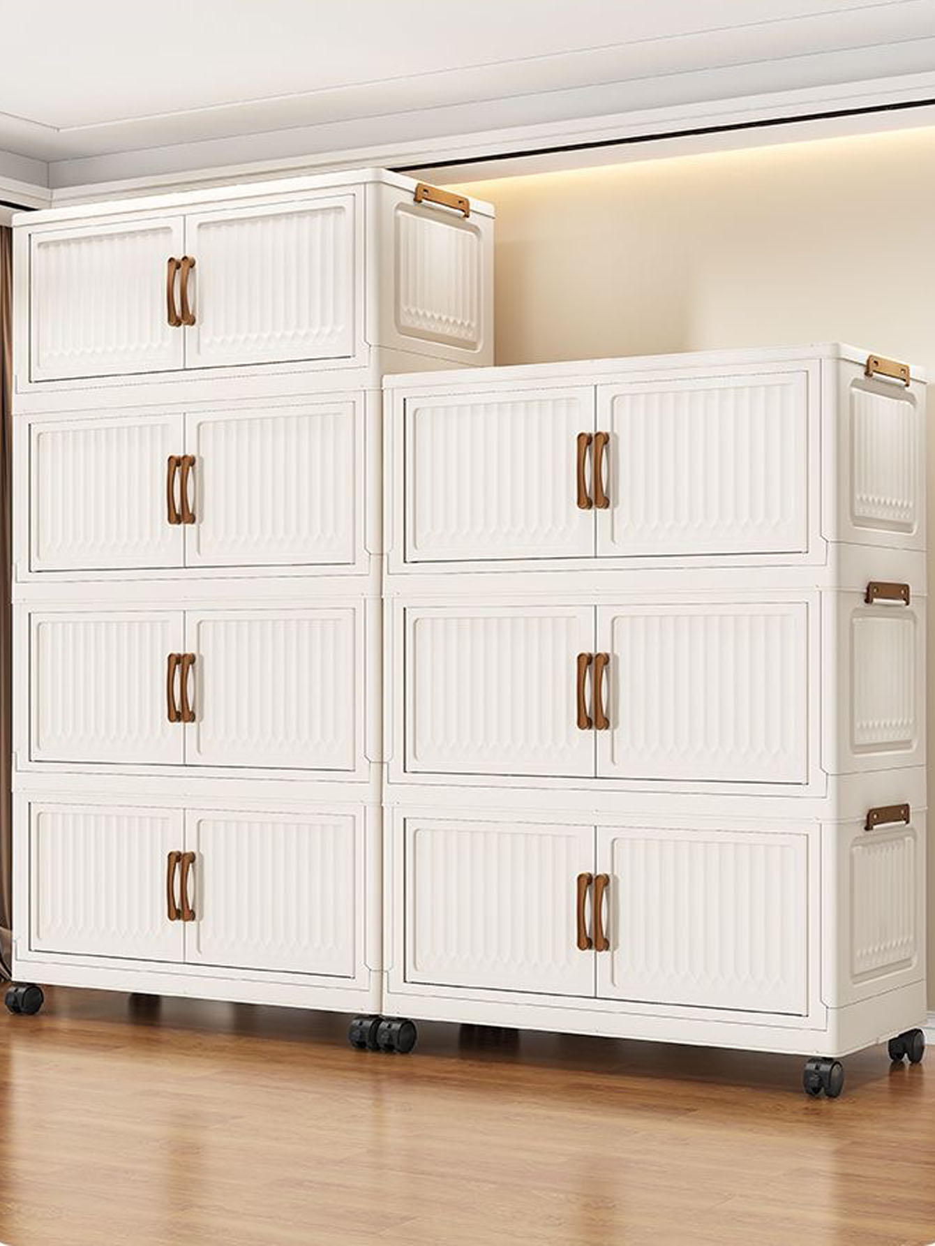 Baby Clothing Wardrobe - Foldable No-Install Multi-Layer Plastic Baby Wardrobe