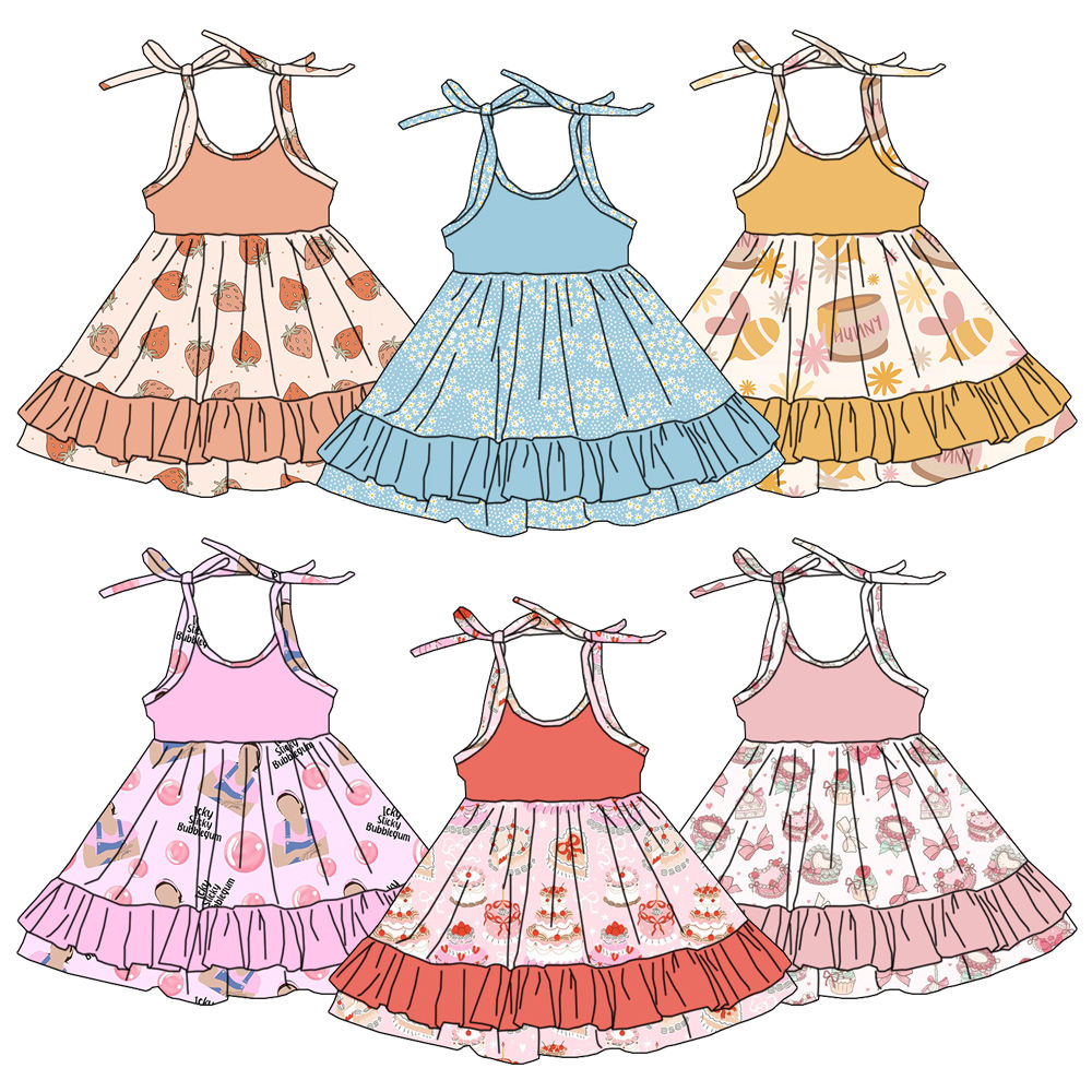 Baby Clothing Layers - Summer Strawberry Print Baby Girl Dress
