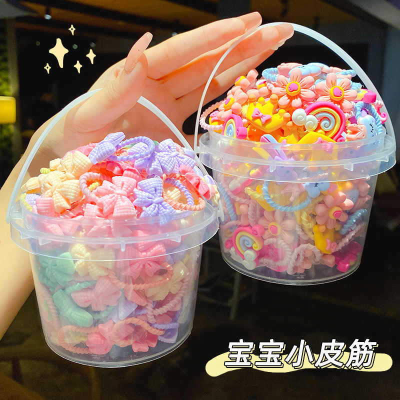 Newborn Gift Set - 40Pcs/set Gift Barrel Children's Rubber Band