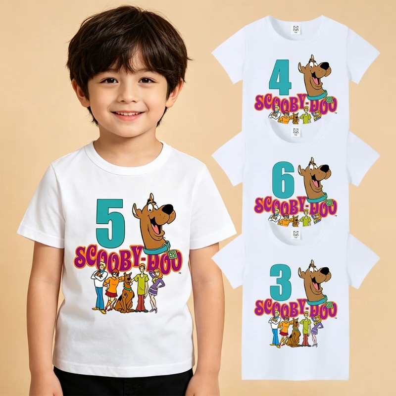 Baby Clothing Dividers - Scooby-Doo Birthday Number Tee Shirt Baby