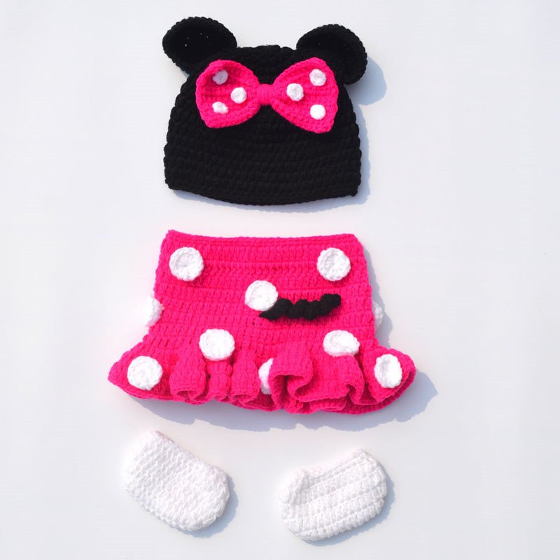Handmade Crochet Cartoon Mouse - đánh giá và giá Newborn Gift Set