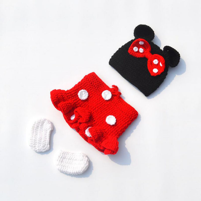 Handmade Crochet Cartoon Mouse - đánh giá và giá Newborn Gift Set