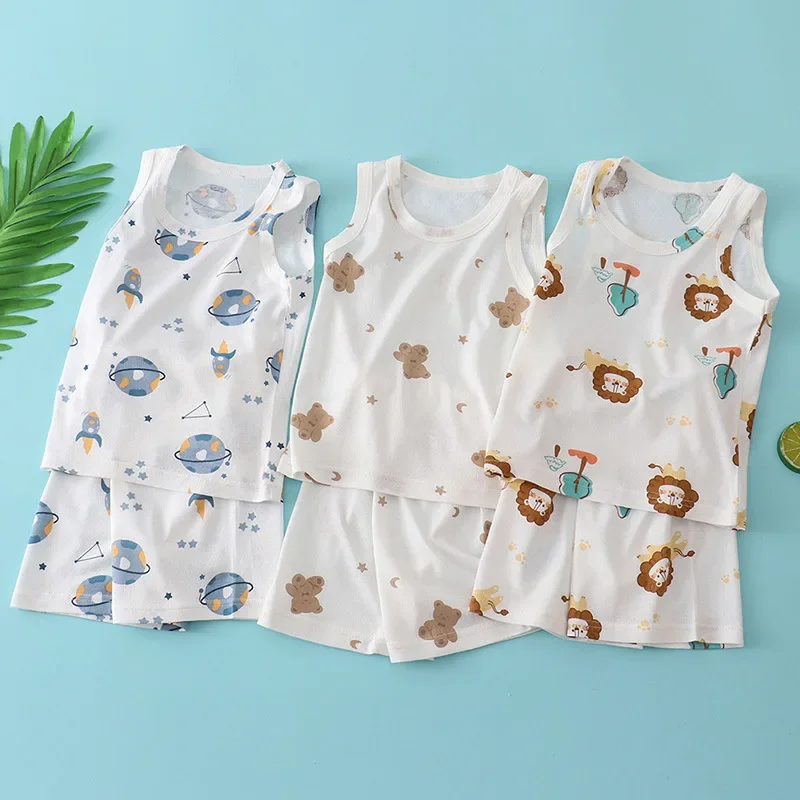 Kids Bamboo Cotton Vest Suit S - đánh giá và giá Baby Clothing Dividers