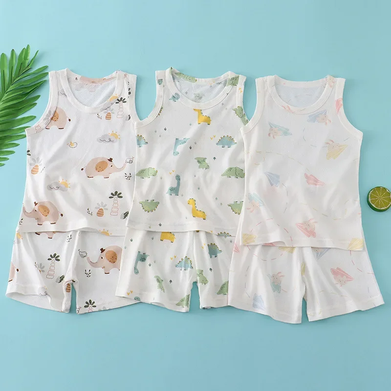 Kids Bamboo Cotton Vest Suit S - đánh giá và giá Baby Clothing Dividers