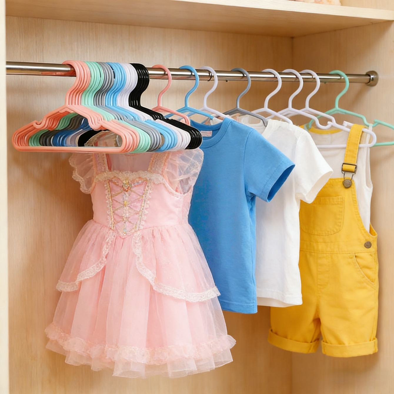 10/20Pcs Non-Slip Clothes Hang - đánh giá và giá Baby Clothing Wardrobe