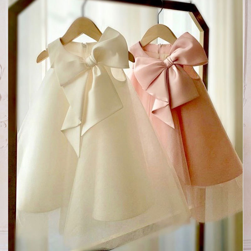 Mùa Hè 2021 Nơ Lớn Đầm Bé Gái  - đánh giá và giá Baby Xl