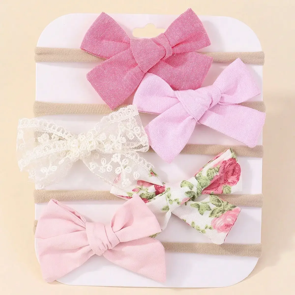 5Pcs/Set Baby Elastic Headband - đánh giá và giá Newborn Gift Set