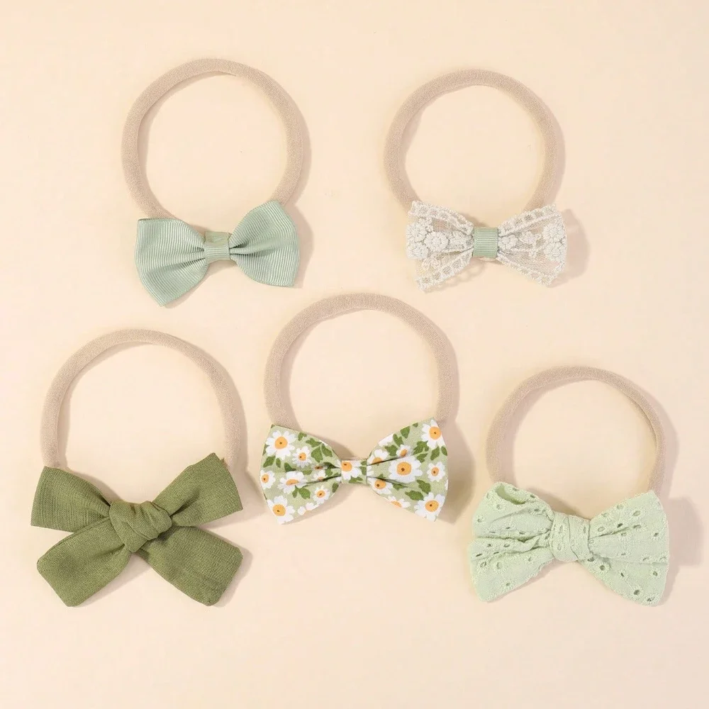5Pcs/Set Baby Elastic Headband - đánh giá và giá Newborn Gift Set