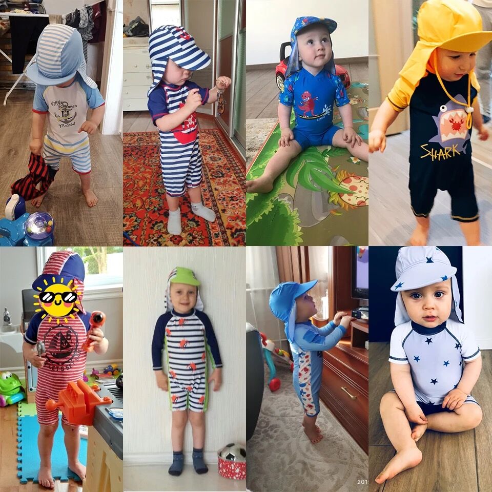 Đồ Bơi Bé Trai UPF50 + Trẻ Sơ  - đánh giá và giá Baby Swimwear Uv