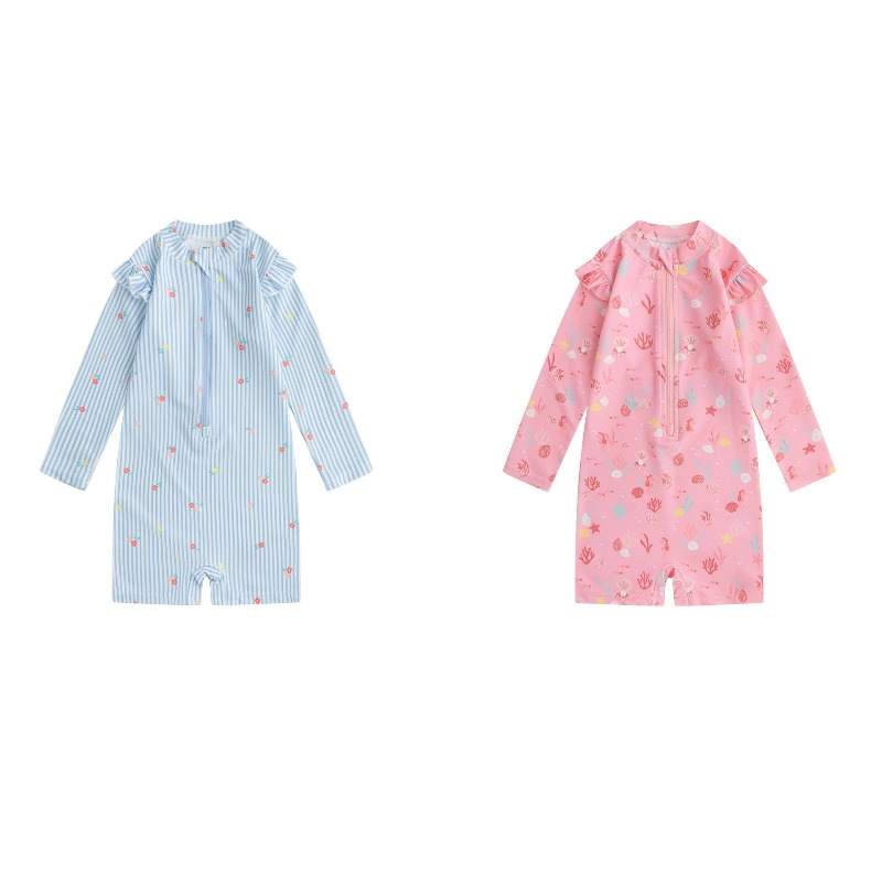 Toddler Kids Long Sleeve One-P - đánh giá và giá Baby Swimwear Uv