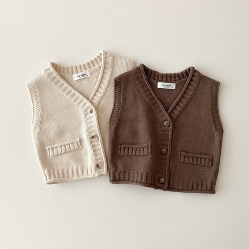 2025 Autumn New Baby Sleeveles - đánh giá và giá Knit Cardigan Infant